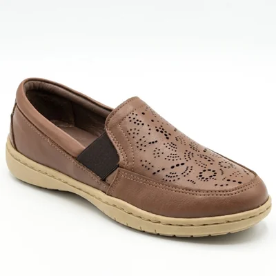 Mocasín Casual Lobo Solo Sofy 4006 Mujer Caoba Acolchado