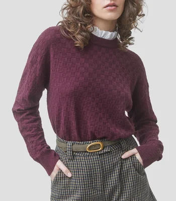 Suéter cuello redondo Mujer