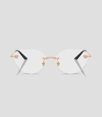 Lentes oftálmicos redondos color rosa Mujer