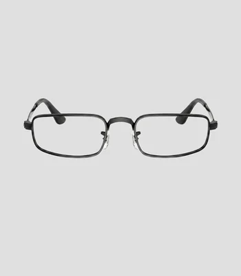 Lentes Oftálmicos rectangulares negros y transparentes Unisex