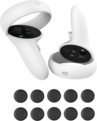Grips Vicrole Negro Para Pulgares Paquete De 10 Para Meta Quest Vr - Venta Internacional.