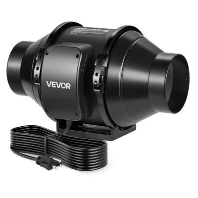 Ventilador En Línea Vevor Para Conducto 4 Pulgadas 180 Cfm Motor De Ca Silencioso - Venta Internacional.