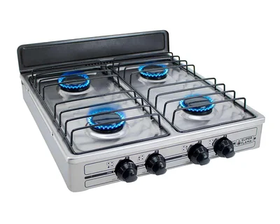 Estufa de Mesa Super Flama 4 Quemadores 4Q-TA Acero