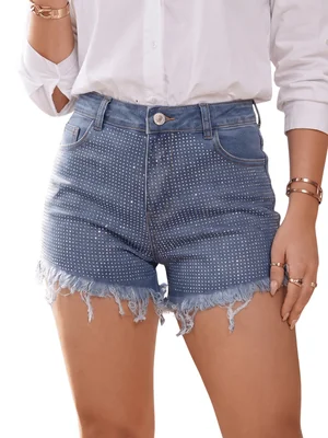 Short De Mezclilla Malabis Azul Para Mujer 1 Pieza
