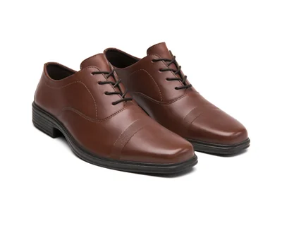 Zapatos de Vestir Flexi de Piel Cafés para Hombre