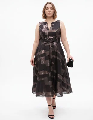 Vestido midi de fiesta Ema Valdemosa Curvy para mujer