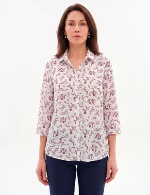 Blusa manga 3/4 para mujer