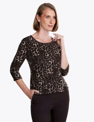 Blusa manga 3/4 para mujer