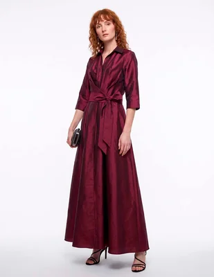Vestido manga regular para mujer