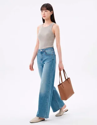 Jeans wide leg para mujer