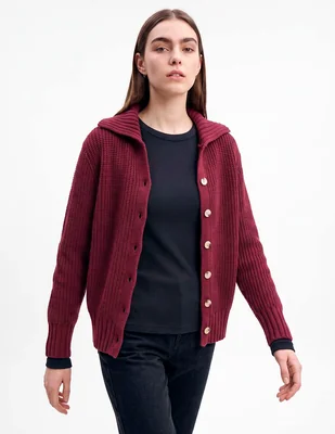 Suéter cuello polo para mujer