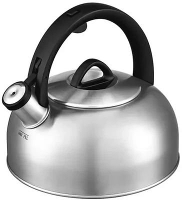 Tetera silbadora de acero inoxidable cepillado Cuisinart de 2 cuartos