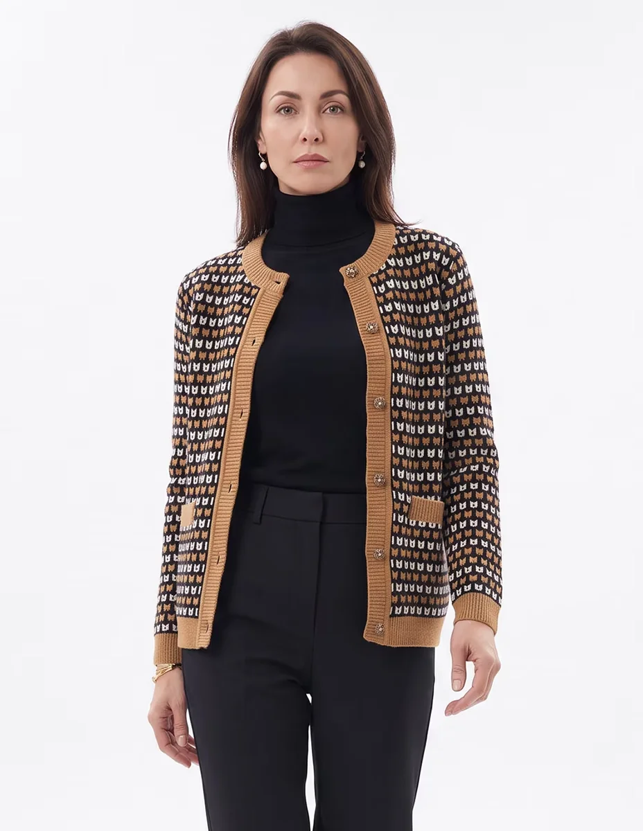 Suéter cuello redondo para mujer