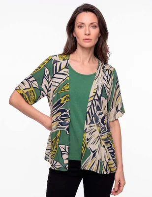 Suéter cuello redondo para mujer