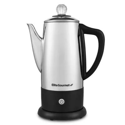 Percolador de café Elite Gourmet EC812 de acero inoxidable 12 tazas