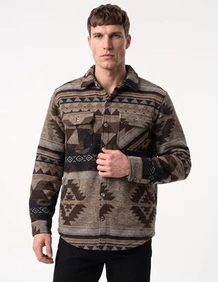 Camisa casual manga larga para hombre