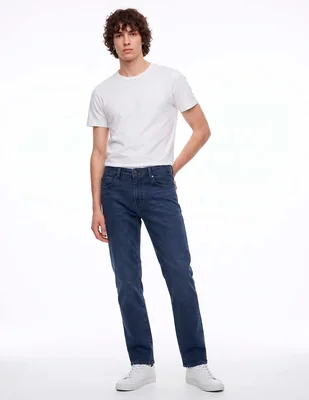 Pantalón casual straight de algodón para hombre