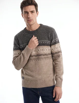 Suéter cuello redondo para hombre