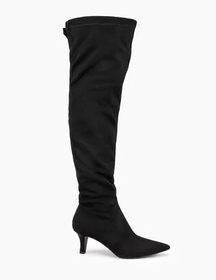 Bota arriba de la rodilla Dramatic Chic para mujer