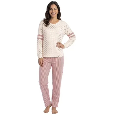 Pijama Manga Larga Y Pantalón Isotoner para Mujer