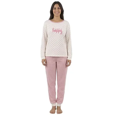 Pijama Manga Larga Y Pantalón Isotoner para Mujer