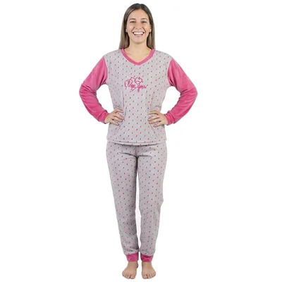 Pijama Manga Larga Y Pantalón Isotoner para Mujer