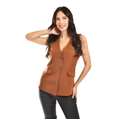 Chaleco de vestir Roman Fashion /Juvenil, 2430 (Cafe)