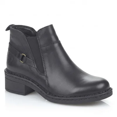 Botin Corto Tacon Chelsea Lobo Solo 5094 Negro Mujer Vestir