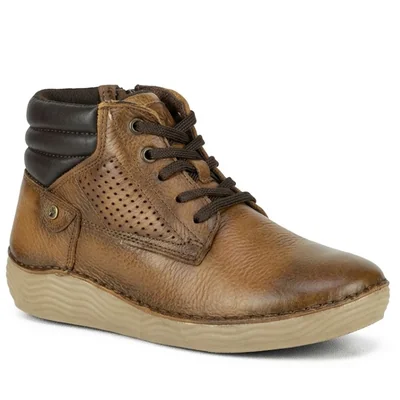 Bota Urbana Para Mujer Outdoor Lobo Solo 5128 Cedro De Piel