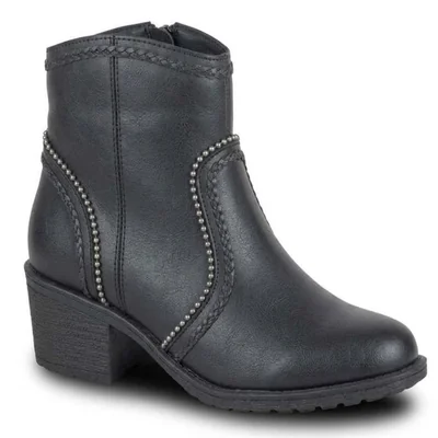 Botin Medio Lobo Solo Vaquero 5561 Mujer Negro
