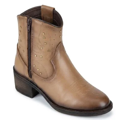 Botin Medio Lobo Solo Vaquero 5564 Mujer Avellana