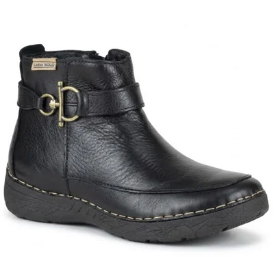 Botin Negro De Mujer Casual Lobo Solo Scarlett 5697 Cierre