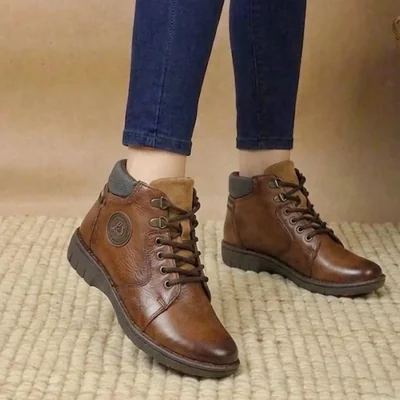 Bota Casual Lobo Solo Italia 5864 Mujer Camel