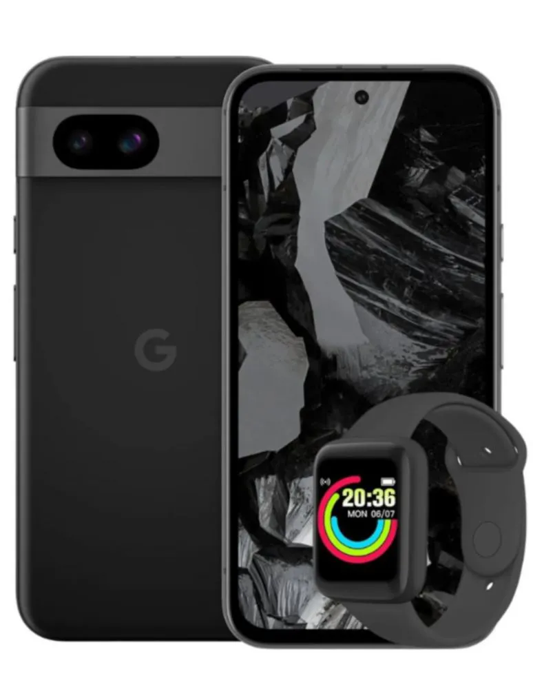 GOOGLE PIXEL 8A 128GB/8RAM NEGRO+WATCH