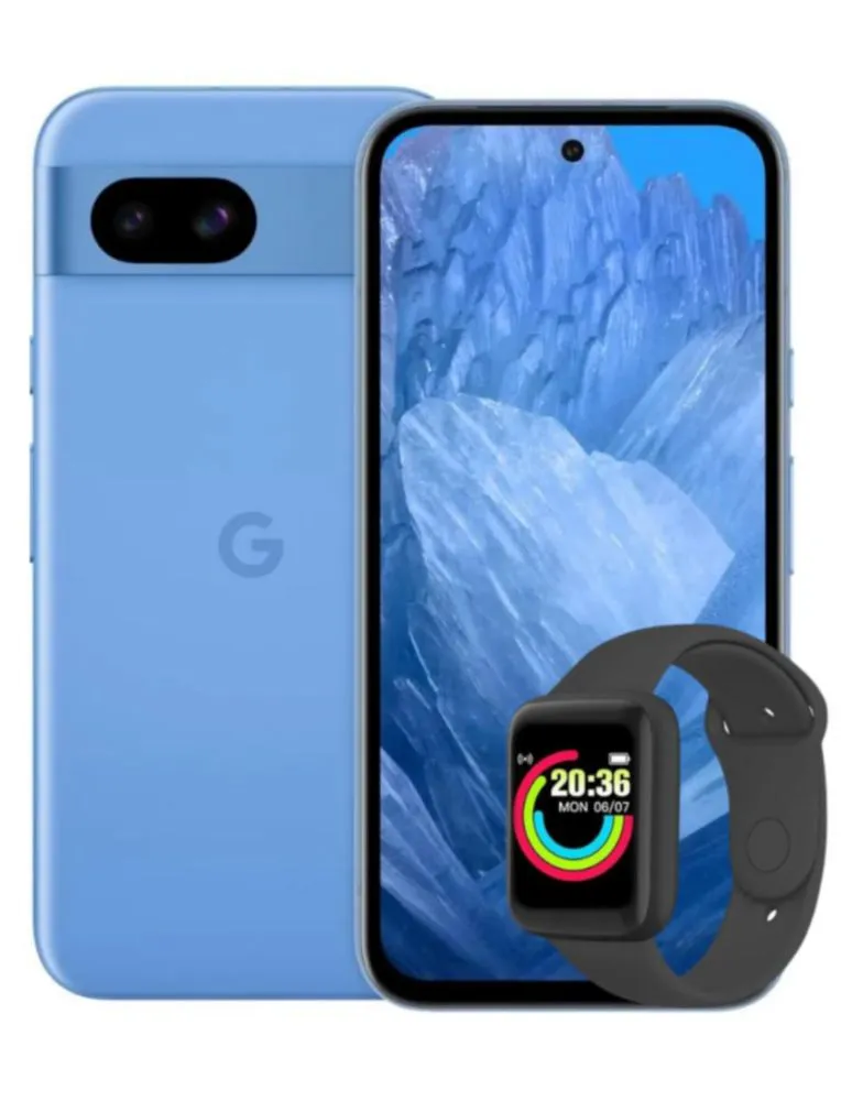 GOOGLE PIXEL 8A 128GB/8RAM AZUL+WATCH