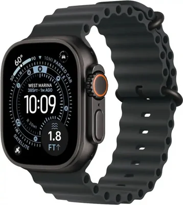 Apple Watch Ultra 3 [GPS + Celular 49 mm] Caja de titanio negra con banda Ocean negra (Renovado)