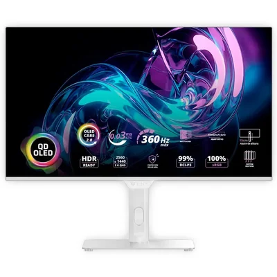 Monitor gamer 27 balam rush oled 360hz 0.03ms blanco
