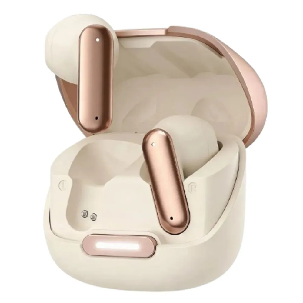 Micrófono Hd Manos Libres Gamer Audífonos, Color Blanco Gold