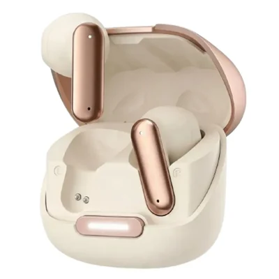 Micrófono Hd Manos Libres Gamer Audífonos, Color Blanco Gold