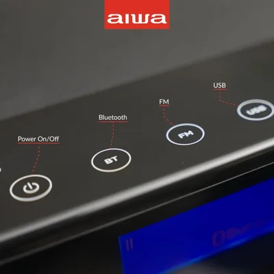 Bocina Bluetooth portátil Aiwa Exos-10 de 200 W de potencia RMS