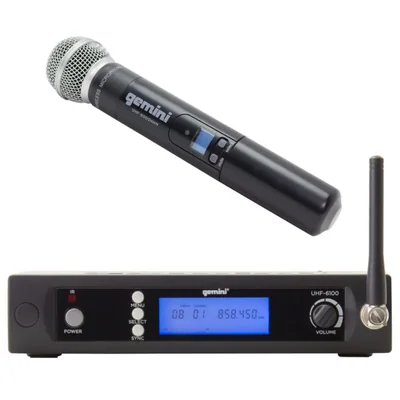 Micrófono Gemini UHF-6100M-R2 256 canales 73 m