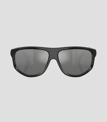 Lentes de sol cuadrados Iceborne negro brillante Unisex