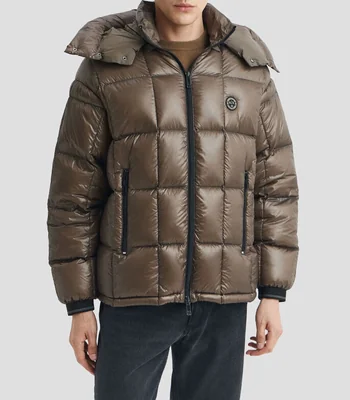 Chamarra acolchada con capucha Hombre