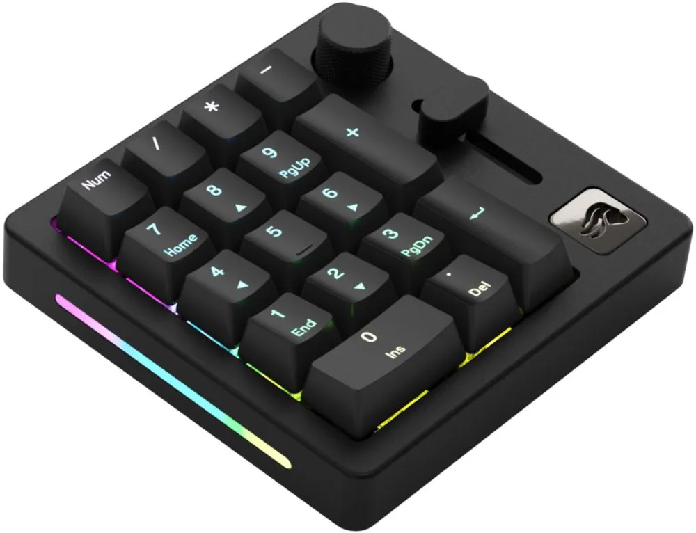 Macro Pad GLORIOUS de 10 teclas RGB con cable e inalámbrico