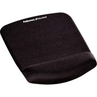 Alfombrilla de ratón Fellowes PlushTouch de espuma 2.5x18x24 cm con soporte para la muñeca – Negro