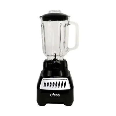 Licuadora Ufesa Vaso de Vidrio 1.5 Litros Negra con Accesorios BS7020-MG5294