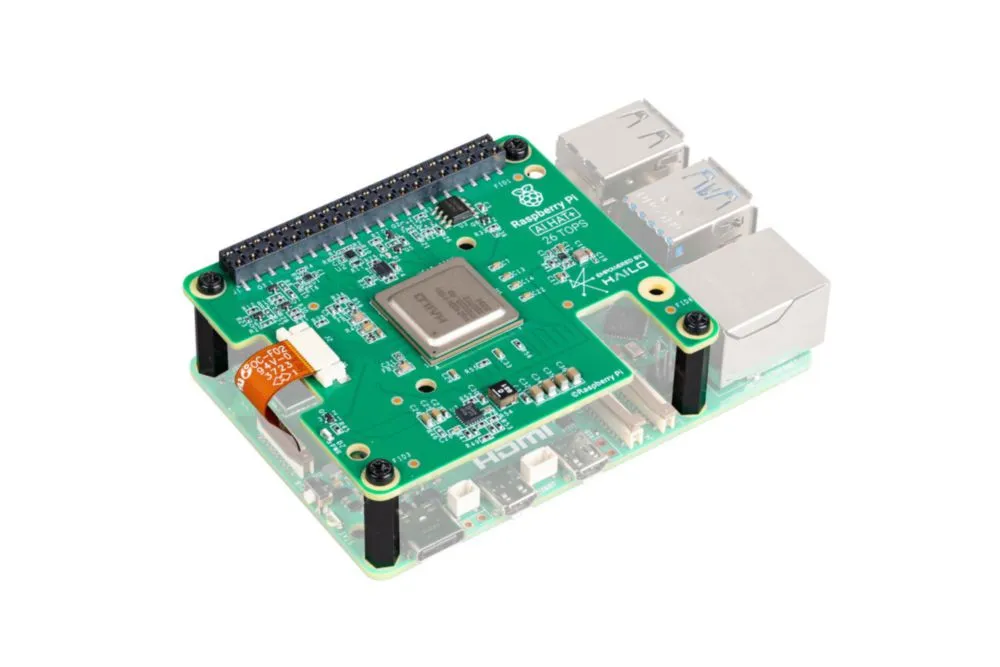 AI HAT+ Raspberry Pi 65 x 565 mm 26 TOPS PCIe