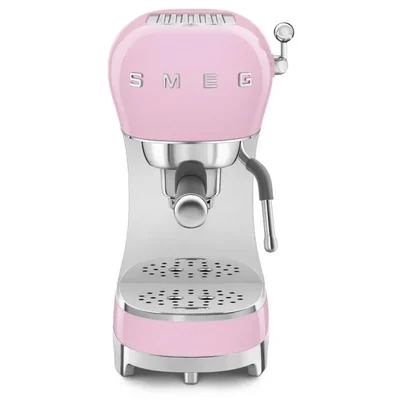 Cafetera espresso Smeg 15 bares rosa con varilla de vapor 120V