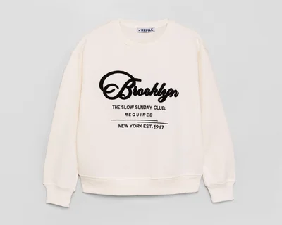 Sudadera Blanca Refill para Mujer
