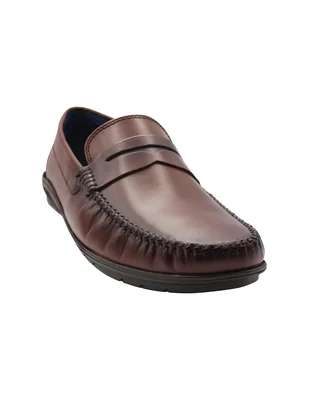 Mocasines Leon 114 Café Sintético Hombre